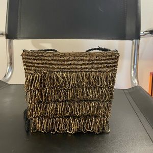 Zara Beaded Mini Bucket Bag